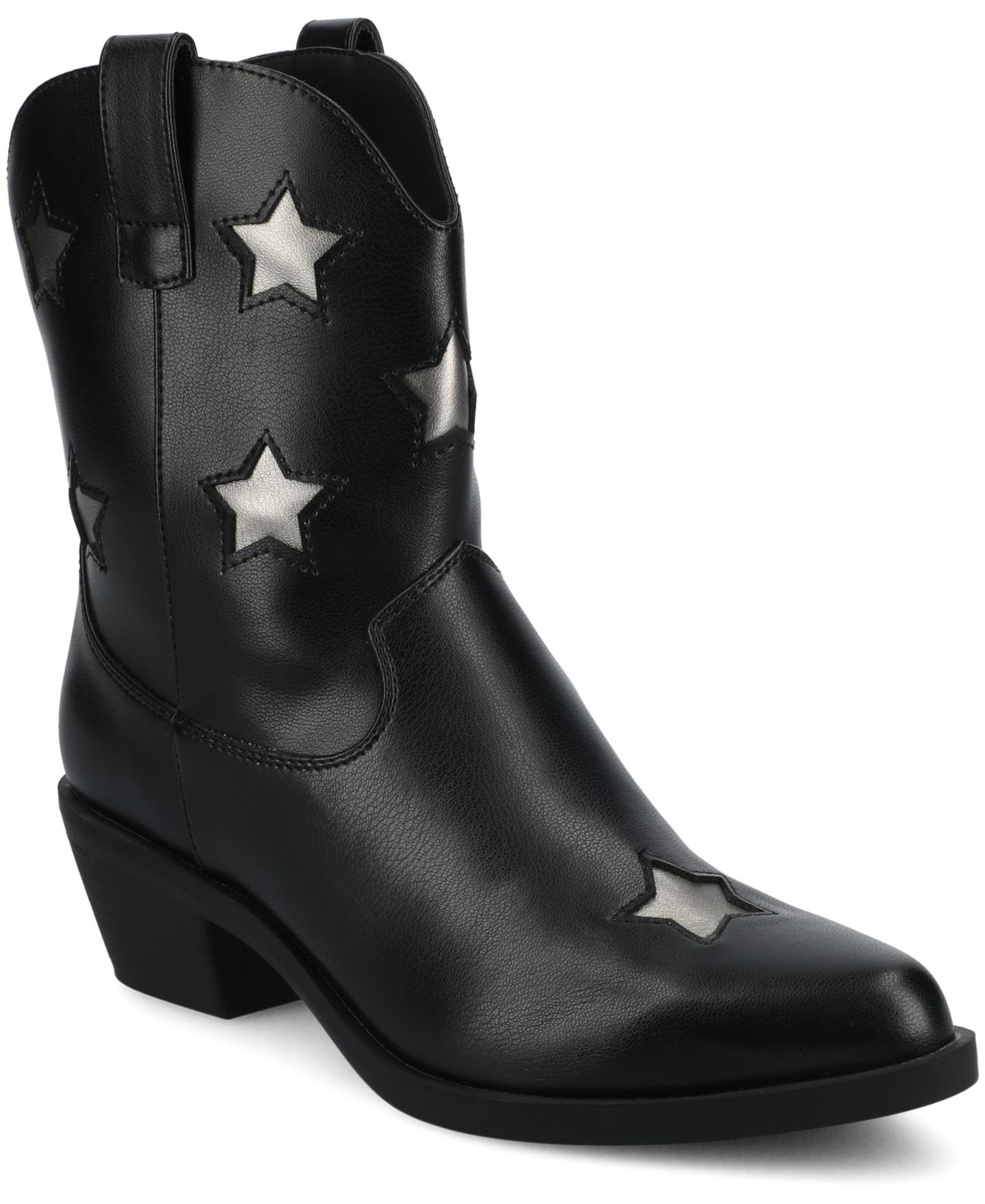 Женские ботинки Journee Collection Underwood Western Booties, цвет: Чёрный — фото 1