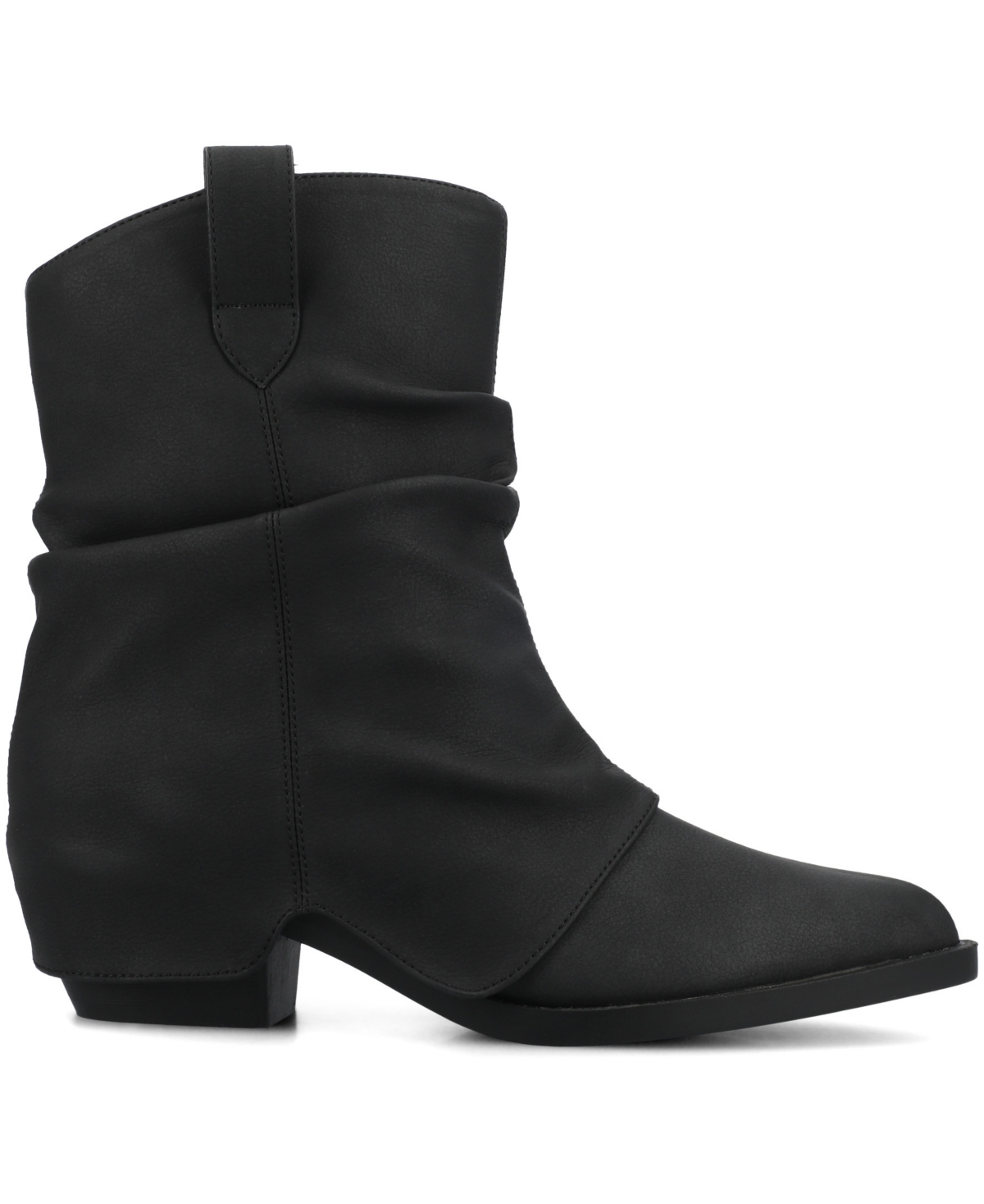 Journee Collection Women's Wynette Slouchy Comfort Ankle Booties In Black