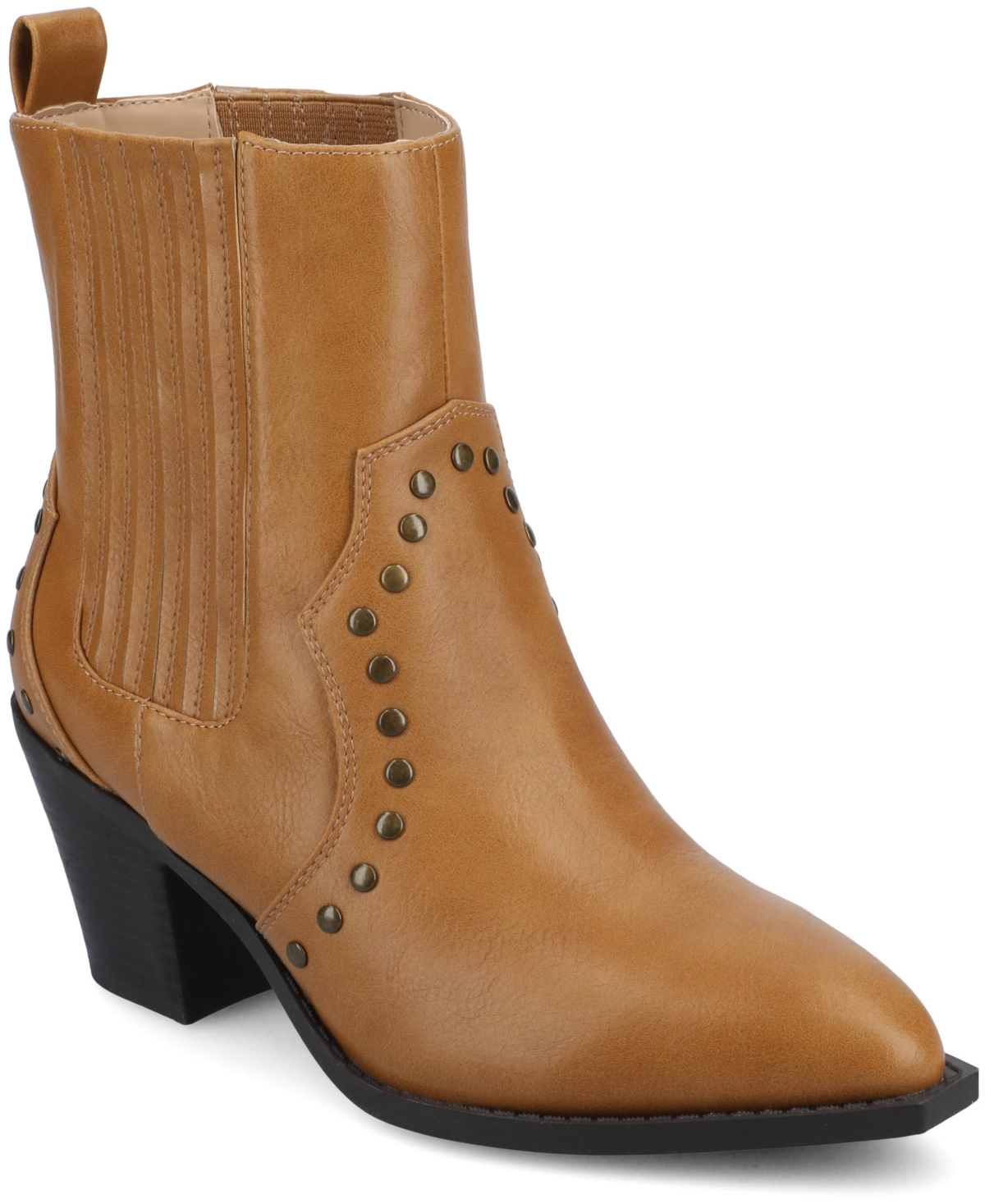Shop Journee Collection Women's Braylee Western Studded Ankle Booties
