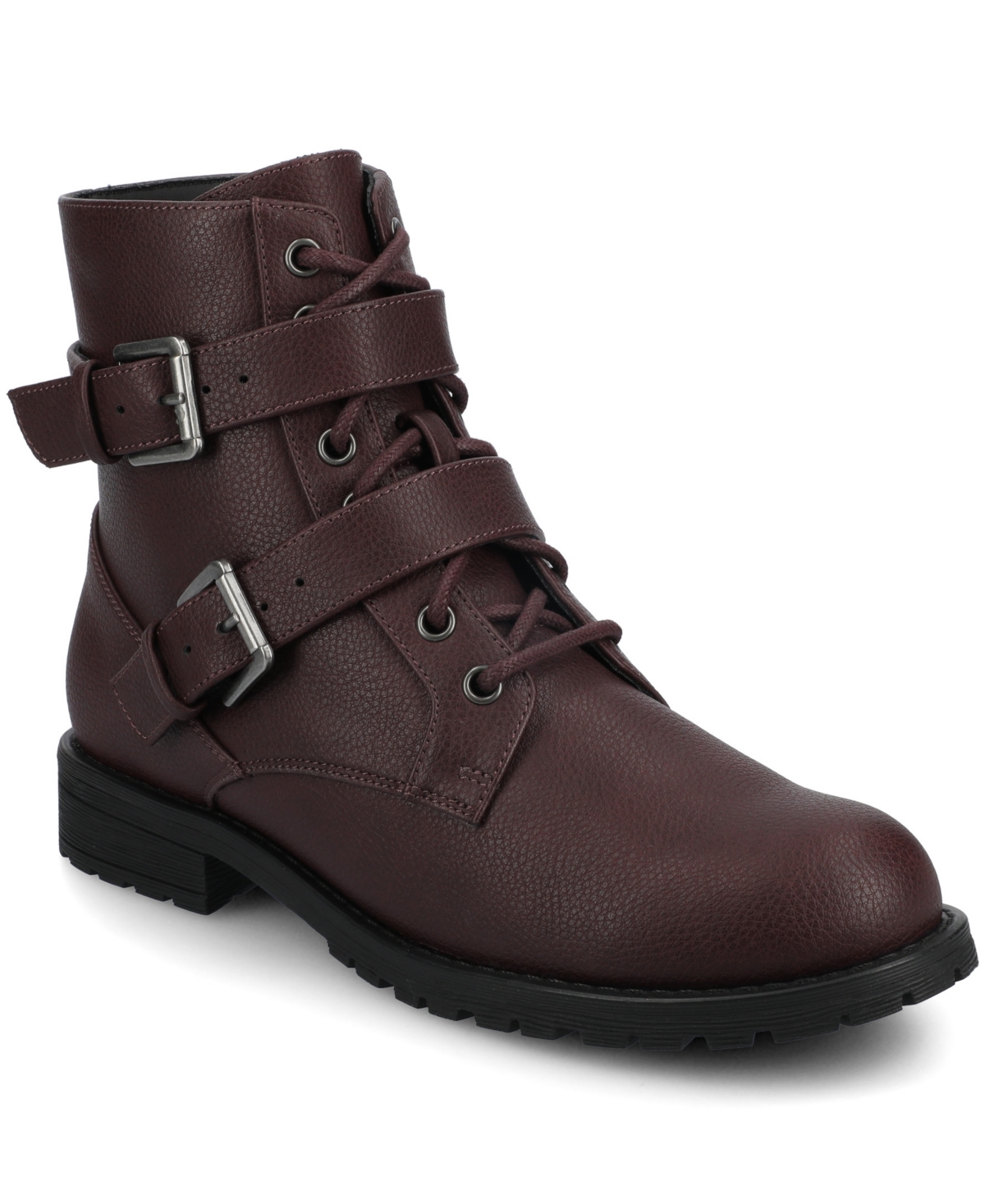 Journee Collection Juliah Buckle Boot In Animal Print