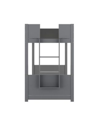 Samuel Kids Bunk Bed With Convertible, Solid Wood Frame And Easy-To-Climb Ladder With No Box Spring Required