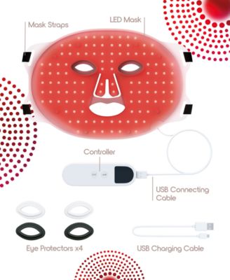 Red Light Therapy LED Mask, Rechargeable Red Light Therapy for Face Mask with Multiple Color Modes&nbsp;