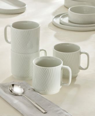 Modulus Textured Mugs, Set of 4