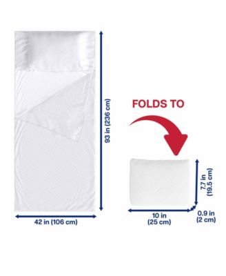 15" Travel Sleep Sack Mattress Protector, One Size