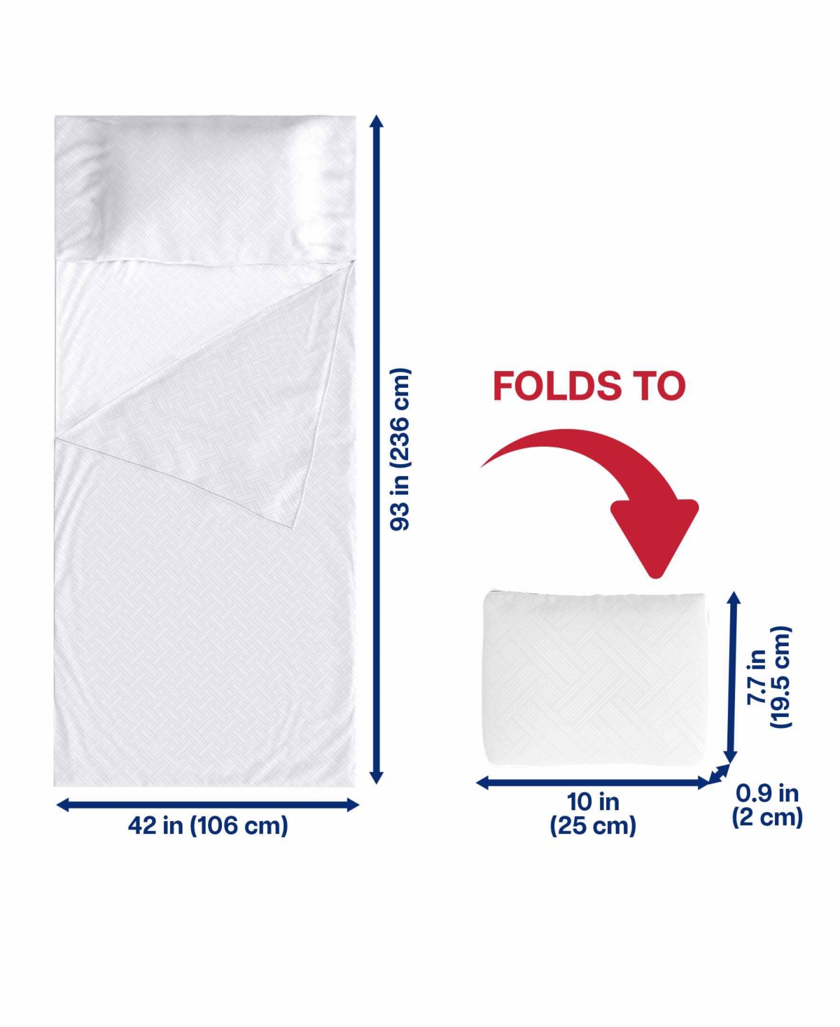 Arm & Hammer 15" Travel Sleep Sack Mattress Protector, One Size