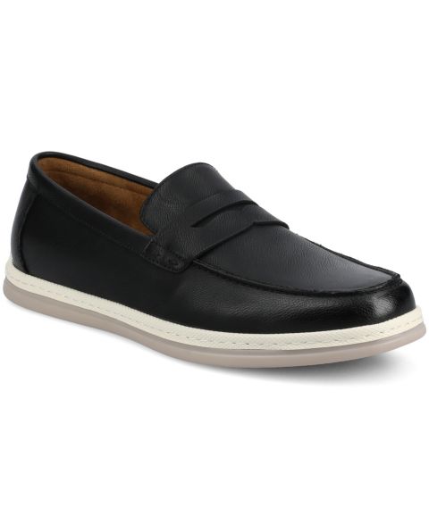 Мужские туфли Vance Co. Brantley Casual Flexible Penny, цвет: Чёрный