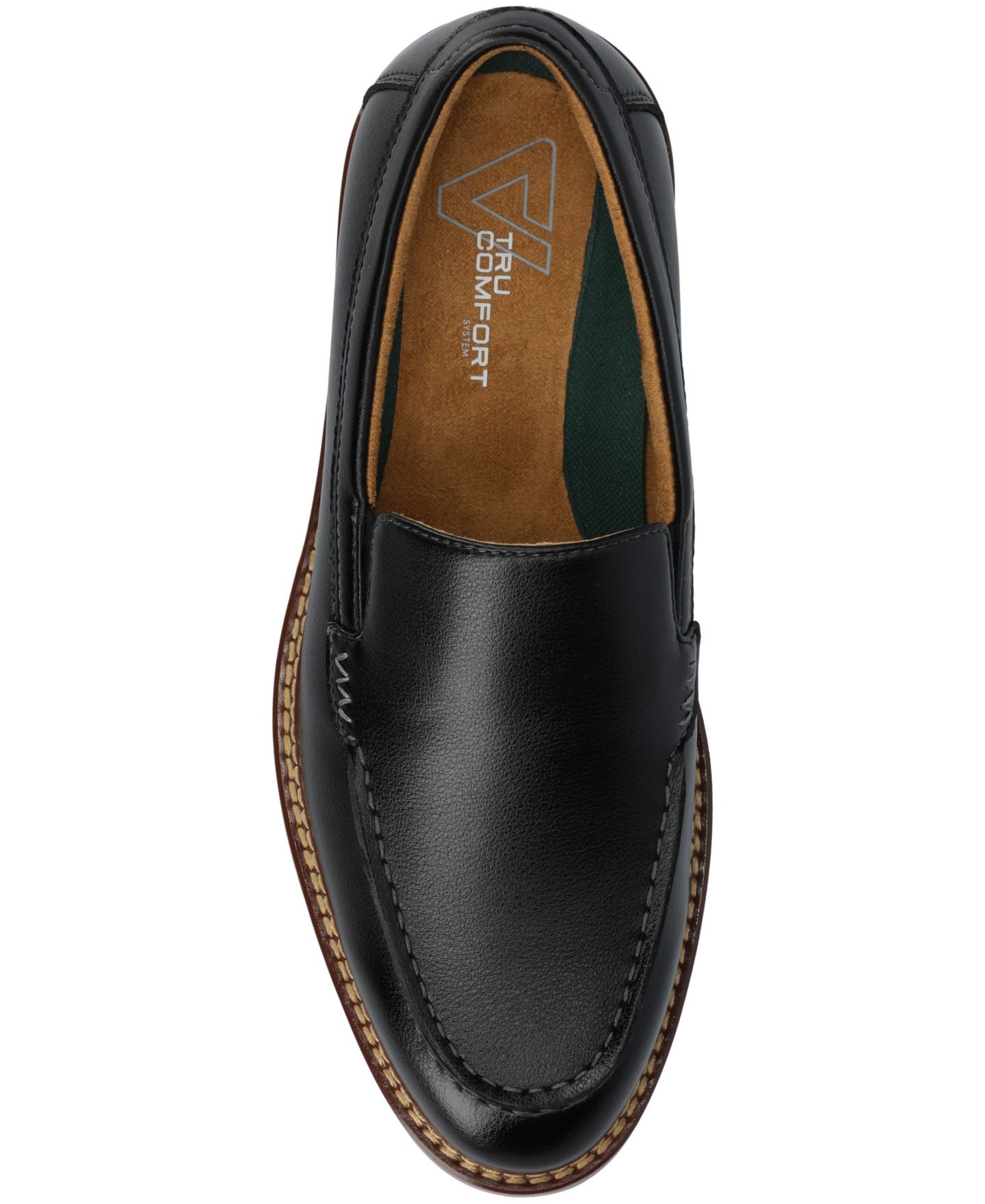 Мужские туфли Vance Co. ONeal Comfort Loafer Dress Shoe, цвет: Чёрный — фото 4