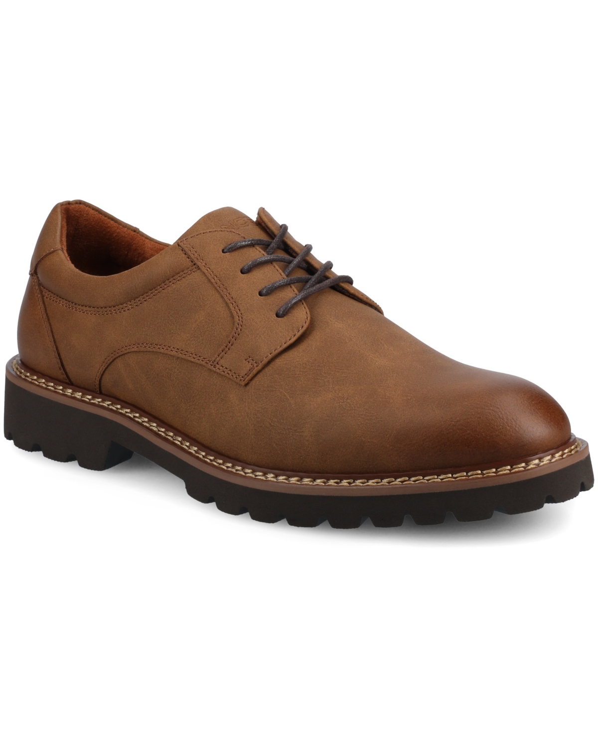 Vance Co. Men's Templeton Comfort Oxford Dress Shoe In Walnut