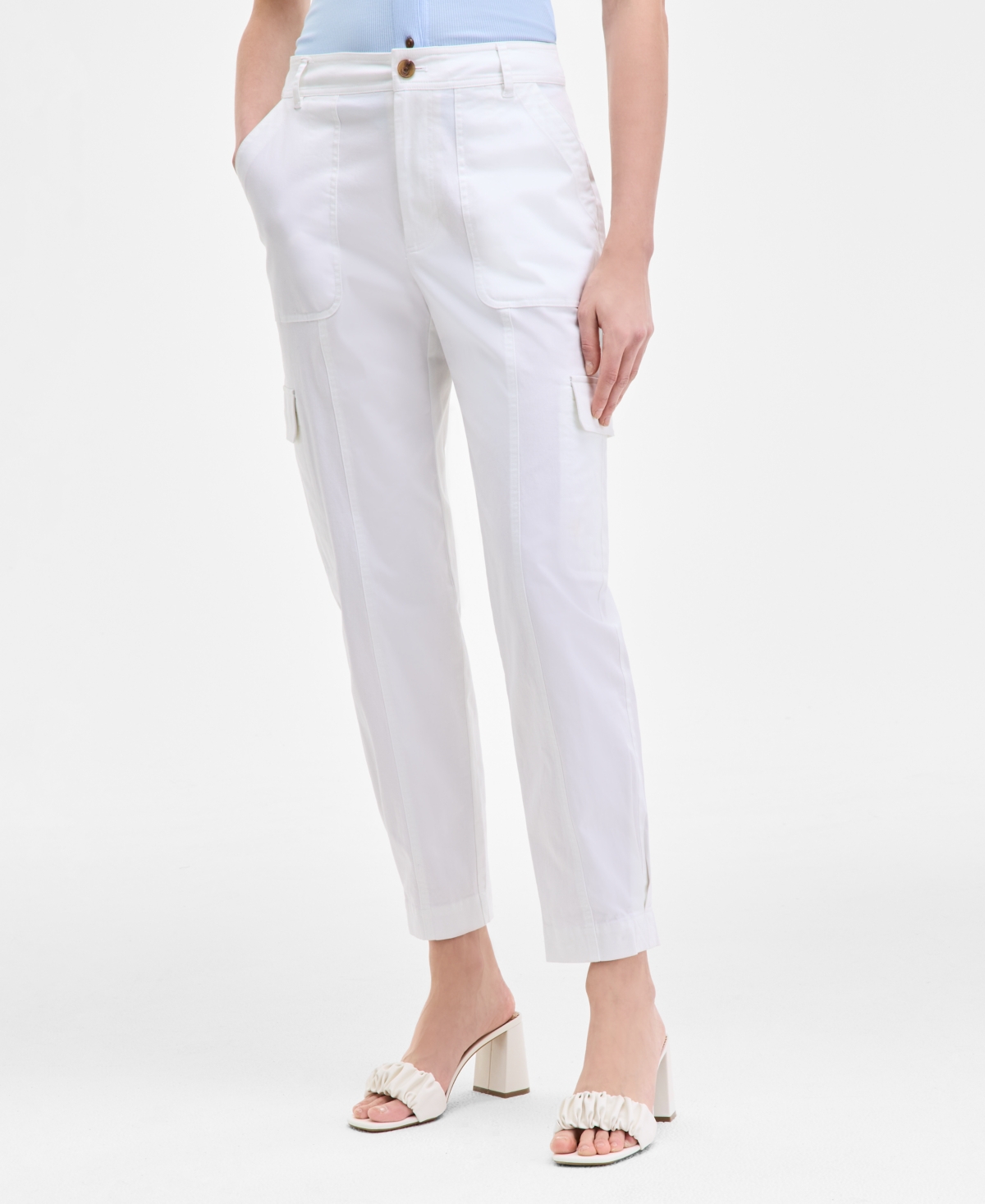 On 34th Women's Tapered Ankle-length Cargo Pants, Created For Macy's