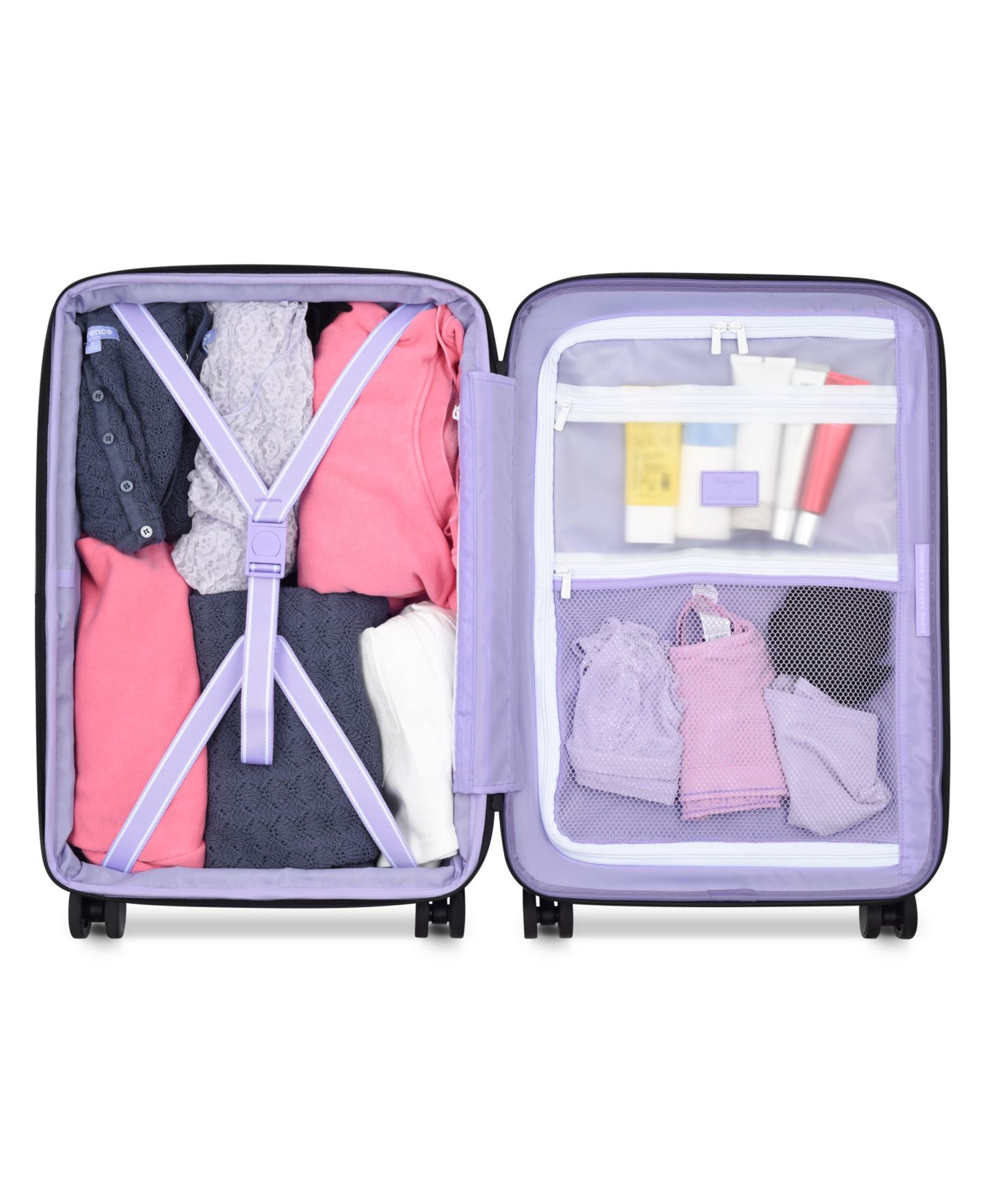 Чемодан florence by mills x Delsey Paris Spin Me Away Carry-on Spinner, цвет: Лавандовый — фото 7