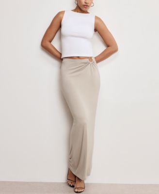 Good American - Women's Stretch Jersey Maxi Skirt