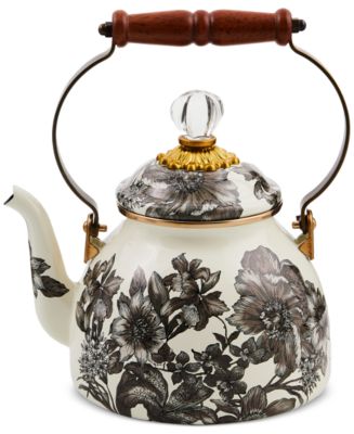 Mackenzie-Childs Sterling English Garden 2-Qt. Tea Kettle - Macy's