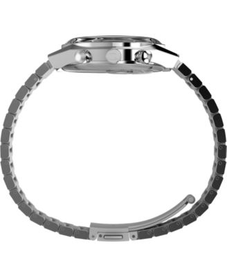 Men's Analog Silver-Tone Stainless Steel Watch, 40mm