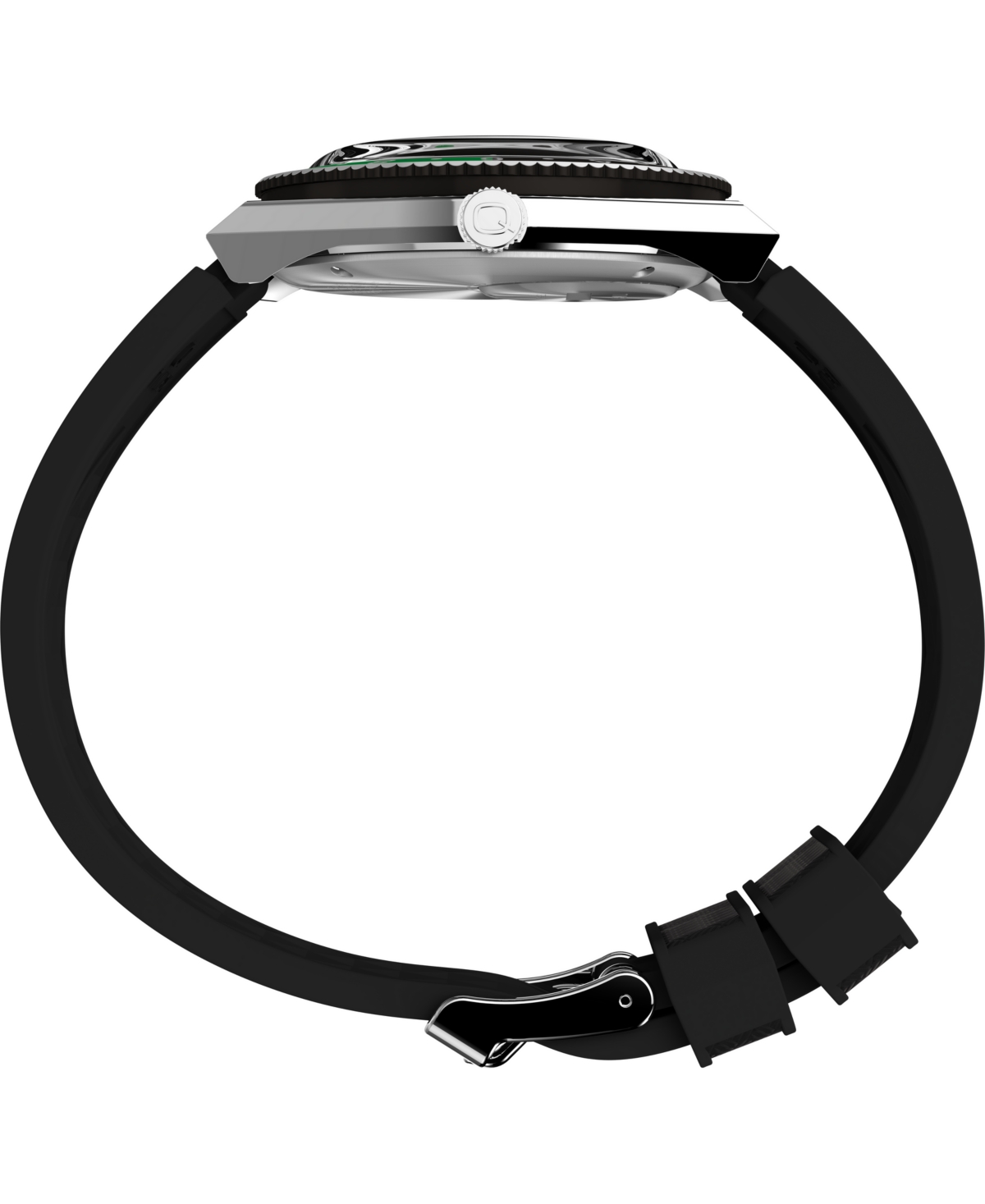 Timex Men's Analog Black Rubber Strap Watch, 38mm