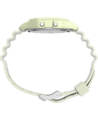 Unisex Digital Yellow Resin Strap Watch, 34mm