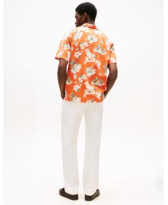 Men's Regular-Fit Floral Camp Shirt