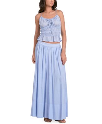 Women's Smocked Peplum Top