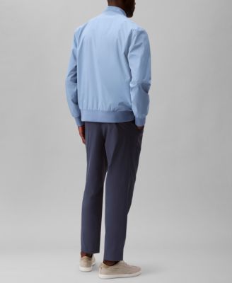 Men's Logo-Print Matte Bomber Jacket