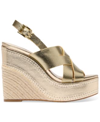 Nora Wedge Leather Sandals