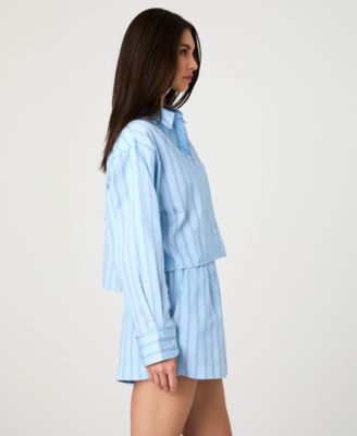 Women's Lorenzo Striped Cropped Shirt