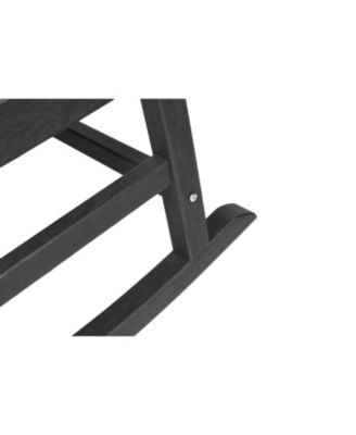 Streamdale 3-Piece Rocking Chair Set, All-Weather Rockers & Table - Black