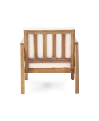 Streamdale Acacia club chairs (set of 2), Deep seating, soft beige cushions, teak finish