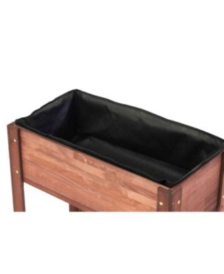 31x31x16" Raised Garden Bed, Elevated Wooden Planter Box