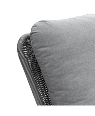 Streamdale Modern 3-piece gray rattan rocking chair set with table, Patio/balcony