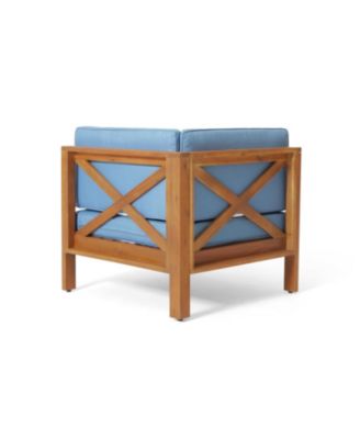 Streamdale Acacia Wood Outdoor Sectional Sofa Set