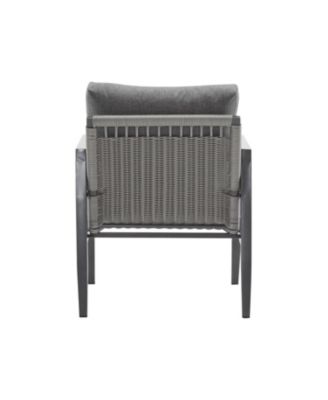 Streamdale (Set of 2) Gray Aluminum Lounge Chairs