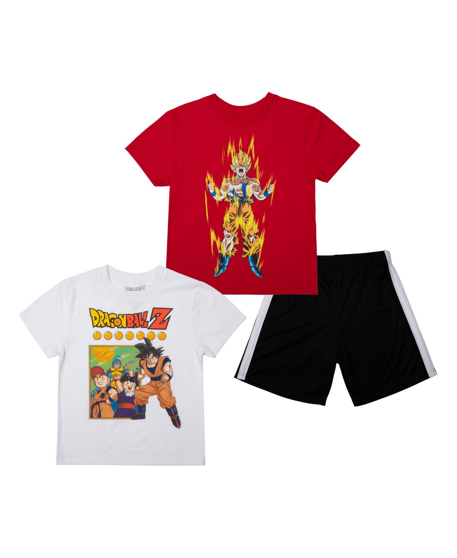 Boys 3-Pack Set - Includes Two Tees and Mesh Shorts-XXL