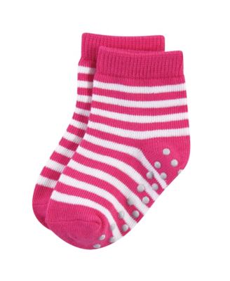 12Pk Natural Non Skid Socks