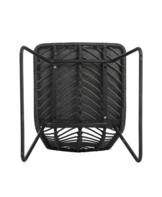 Streamdale Rattan & Iron Outdoor Dining Chairs - Set of 2