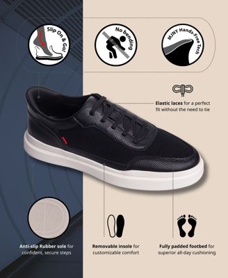 Mens Hudson Street Hands-Free Slip On Technology Fashion Sneakers