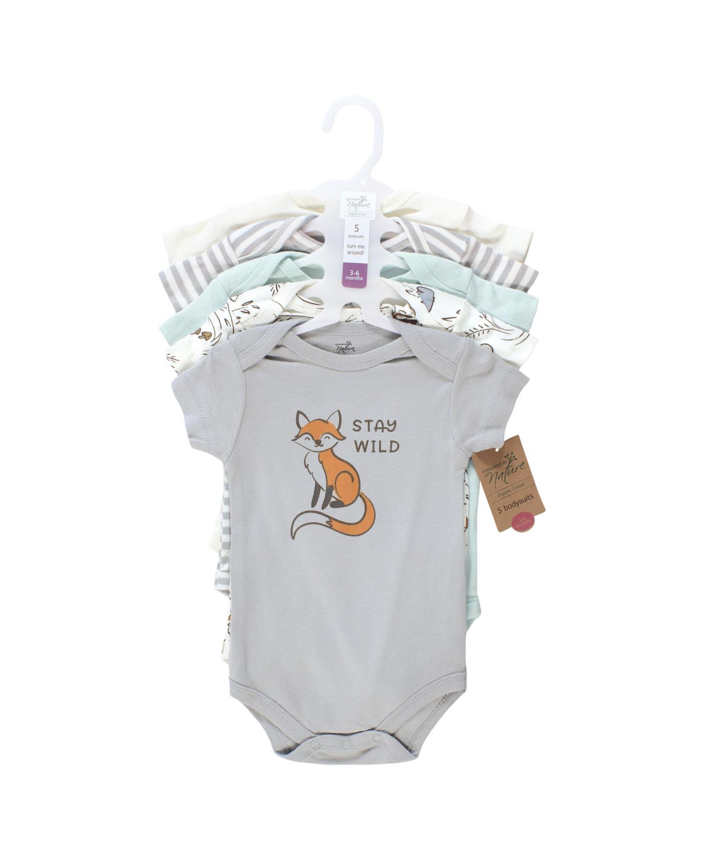Touched by Nature Baby Boys Unisex Natural One-Piece Garments, цвет: Dreamy Woodland1 — фото 3