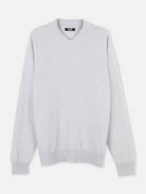 Men's Double-Neckline Cashmere Sweater