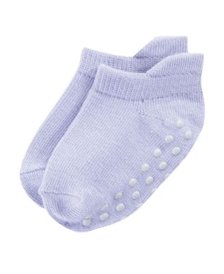 Toddler Girls Safe Step Natural Cotton Socks with Non Skid Soles