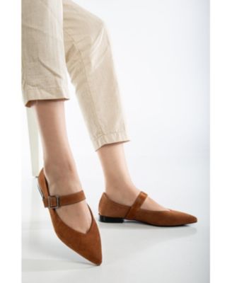 Willow Leather Mary Jane Flats
