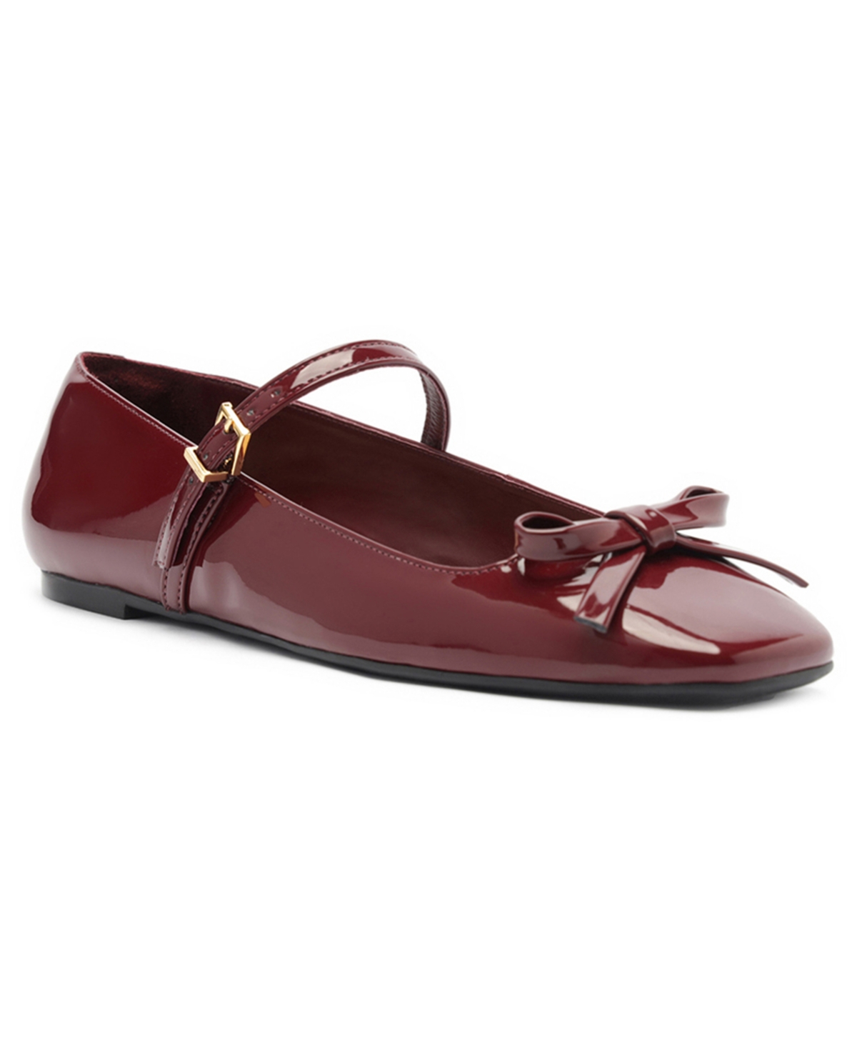 Women's Emerson Square Toe Ballet Flats - Wine Berry