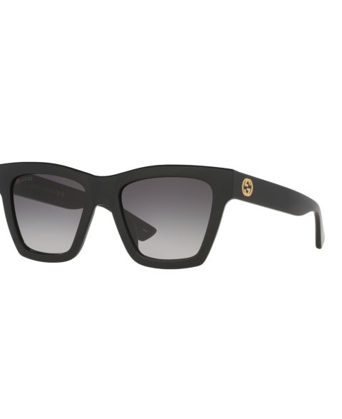 Женские солнцезащитные очки Gucci Large Sunglasses, GG1714S GC002332, цвет: Чёрный