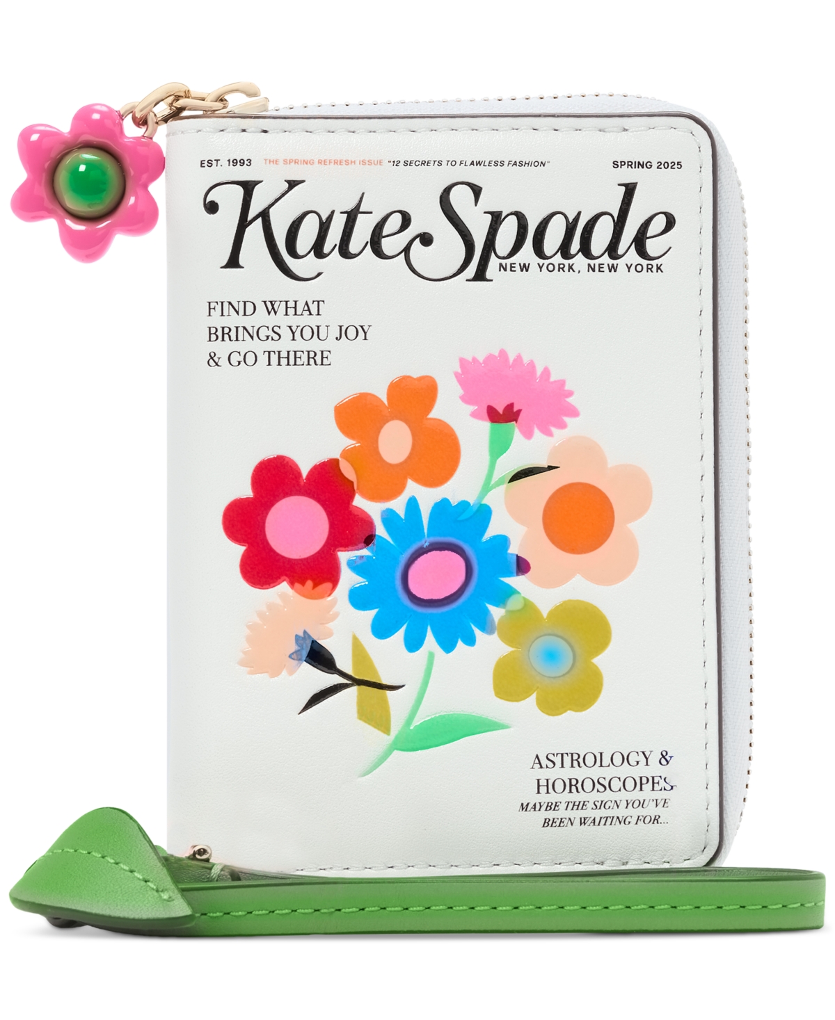 KATE SPADE FRESH PICKS COMPACT LEATHER WRISTLET 