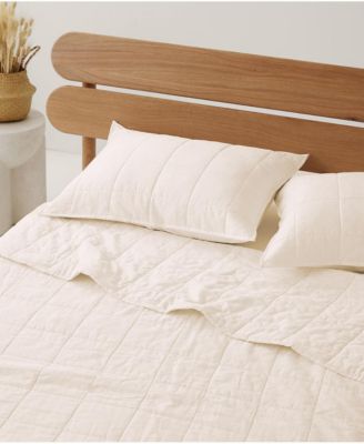 Organic Cotton Quilted Comforter - Full/Queen