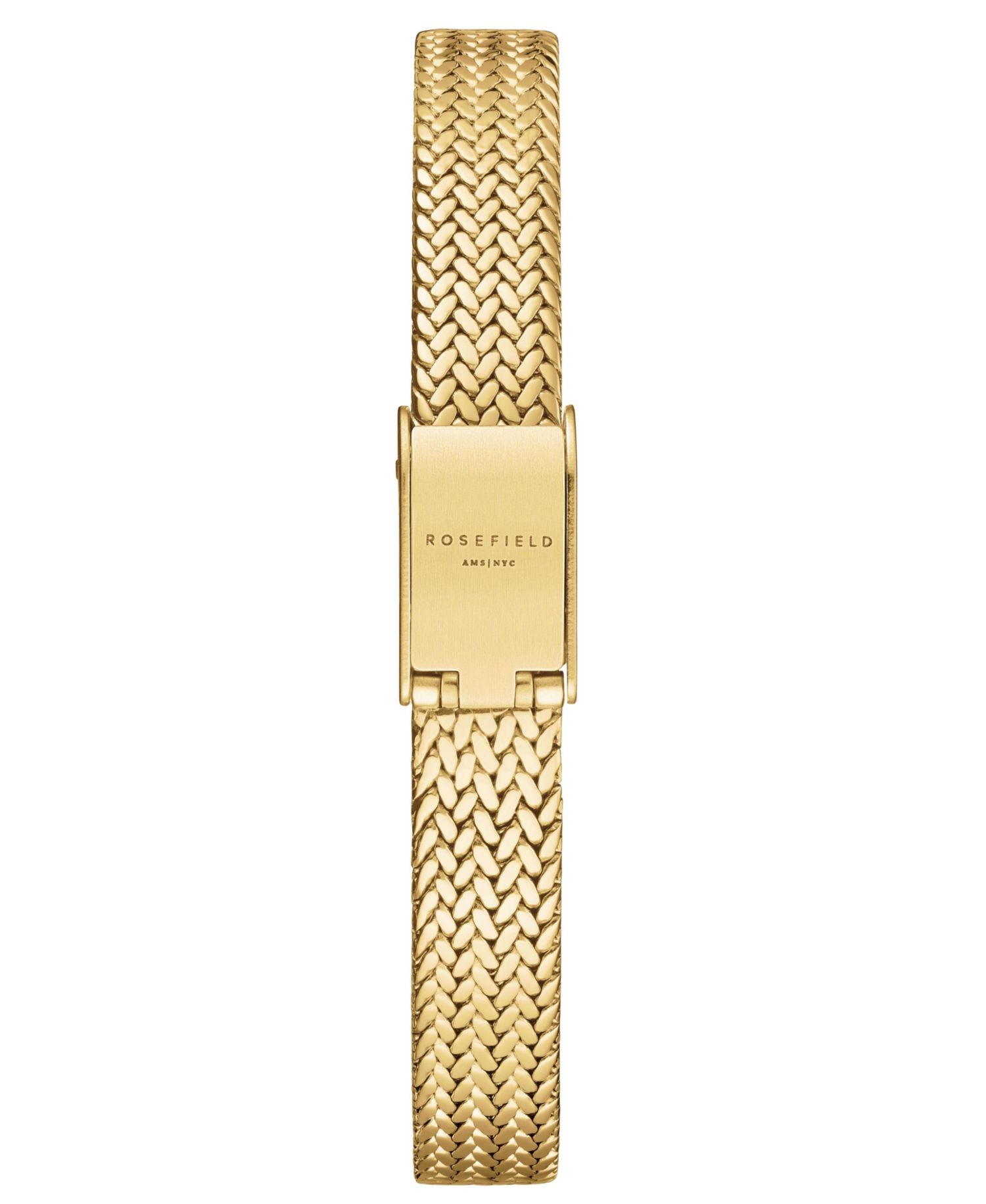 Mini Octagon Women's Gold Tone Stainless Bracelet Watch 18.5mm