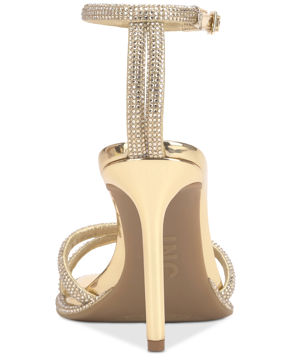Shop Inc International Concepts Women's Tahara Evening Sandals, Exclusively At Macy's In Gold Bling