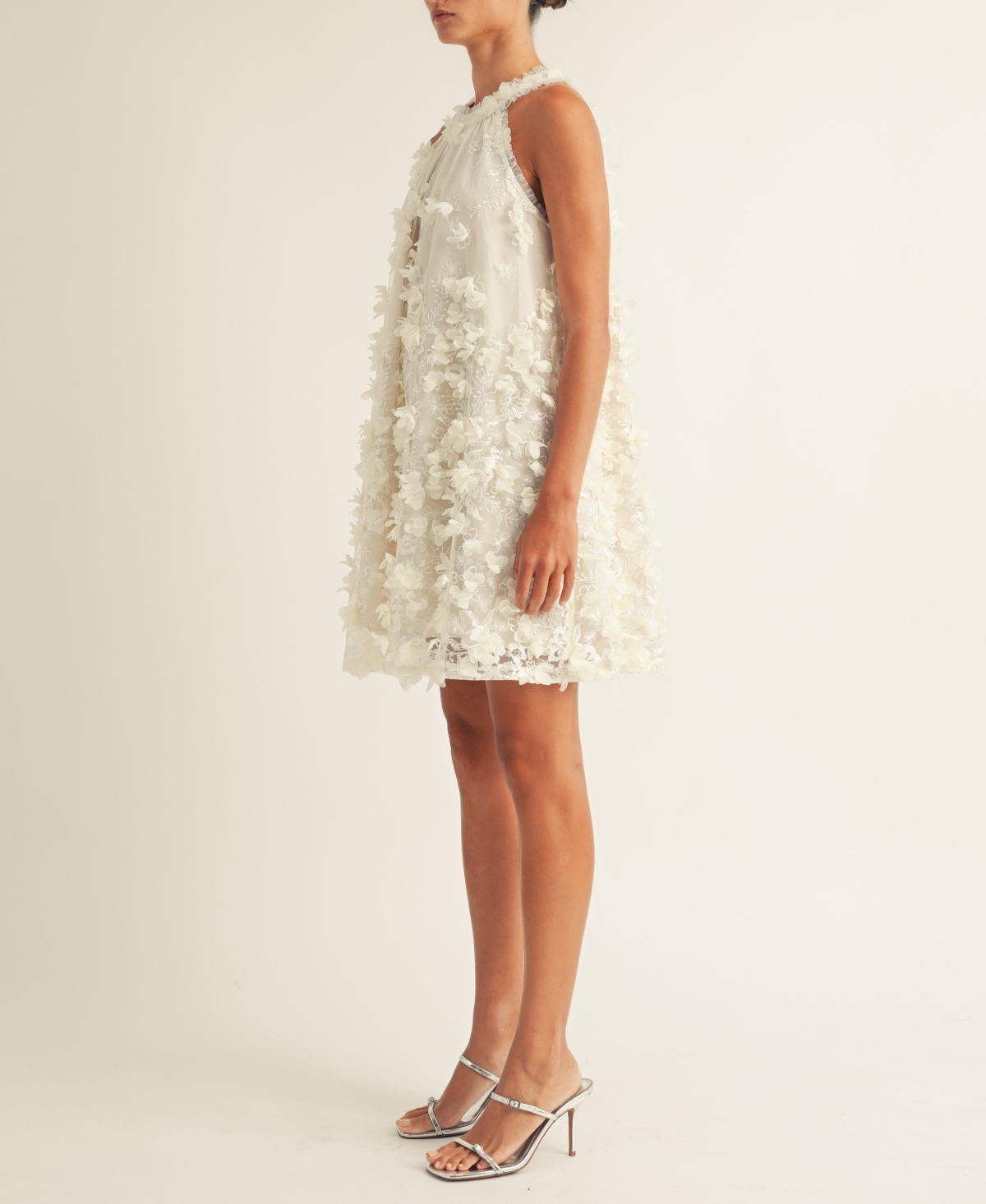 Arose Studio, Inc Women's Jacey Embellished Sleeveless Shift Dress In White