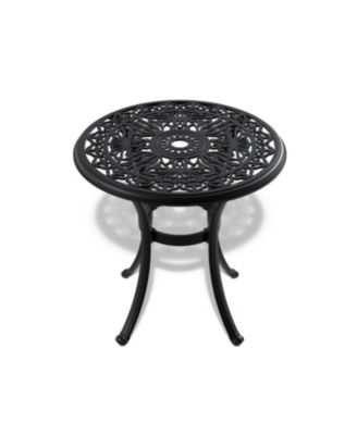 Streamdale 5-pc Cast Aluminum Patio Set, Black Frame, Random Cushions