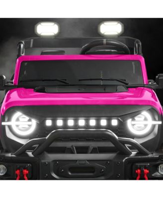 Kids 24V 2-Seater Electric Ride-On Car Truck w/ Parent Control, Bluetooth, LED Lights