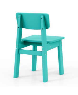 Kids 5-Piece Modern HDPE Dining Table and Chairs Set