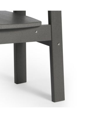 Outdoor HDPE Kids Modern Plastic Toddler Dining Chairs (Set of Two)