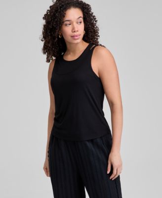 And Now This - Women's Double-Layer Scoop-Neck Tank